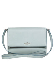 Current Boutique-Kate Spade - Mint Green Leather Fold-Over Crossbody