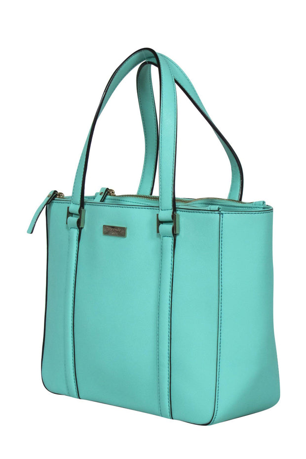 Current Boutique-Kate Spade - Mint Textured Leather Satchel