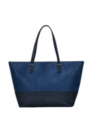 Current Boutique-Kate Spade - Navy & Black Textured Zippered Tote