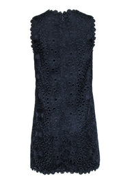 Current Boutique-Kate Spade - Navy Floral Lace Sleeveless Shift Dress Sz 6