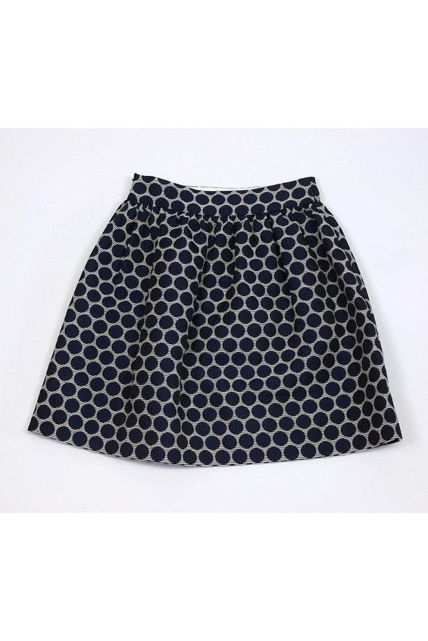 Current Boutique-Kate Spade - Navy Polka Dot Skirt Sz 2