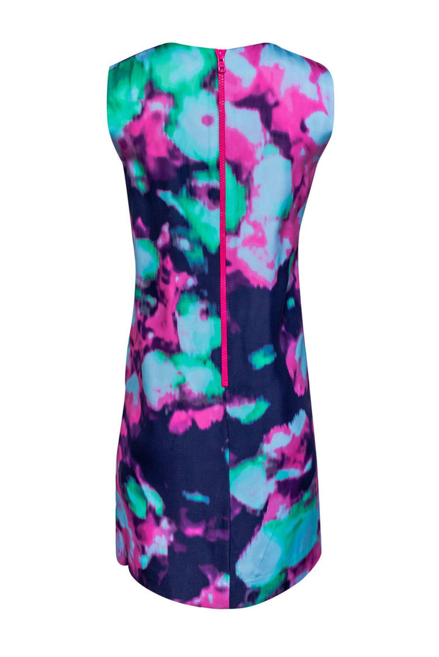 Current Boutique-Kate Spade - Navy Shift Dress w/ Neon Tie-Dye Sz 10