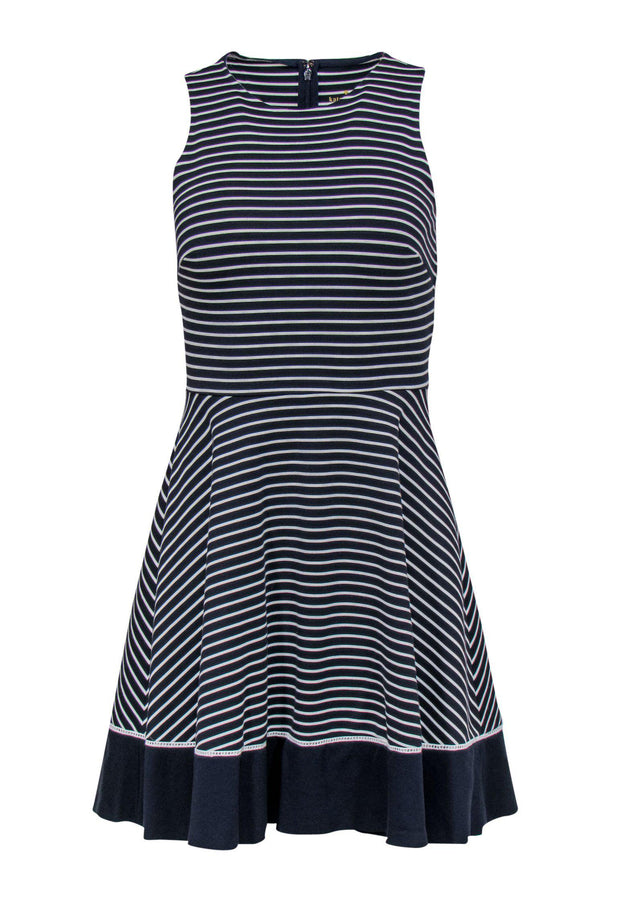 Current Boutique-Kate Spade - Navy & White Striped Fit & Flare Dress Sz 00