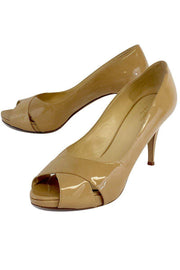 Current Boutique-Kate Spade - Nude Patent Leather Peep Toe Pumps Sz 10