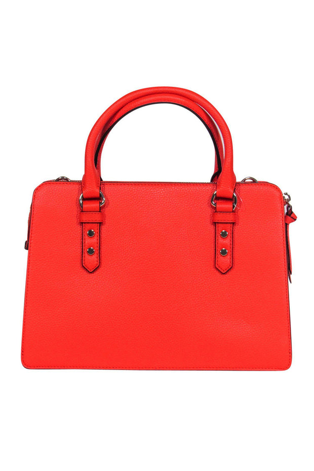 Current Boutique-Kate Spade - Orange Pebbled Leather Convertible Satchel