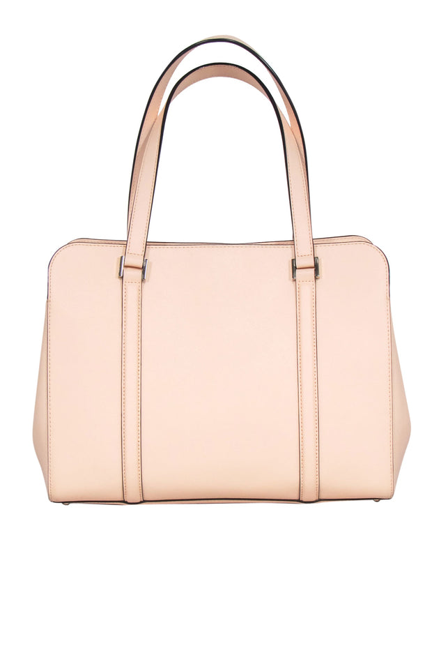 Current Boutique-Kate Spade - Peach Pink Textured Leather "Miles" Carryall Satchel