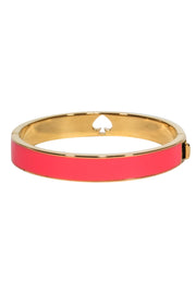 Current Boutique-Kate Spade - Pink & Gold Spade Cutout Bangle