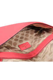 Current Boutique-Kate Spade - Pink Leather Fold-Over Crossbody Purse