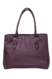 Current Boutique-Kate Spade - Plum Saffiano Leather Tote