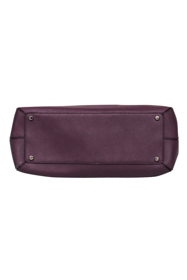 Current Boutique-Kate Spade - Plum Saffiano Leather Tote