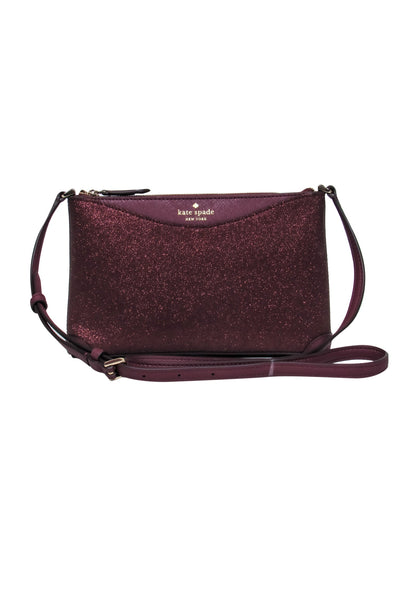 Current Boutique-Kate Spade - Plum Sparkle Crossbody Bag