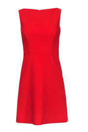 Current Boutique-Kate Spade - Red Boat Neck Fit & Flare Cocktail Dress Sz 2