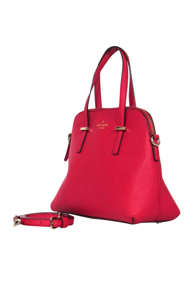 Current Boutique-Kate Spade - Red Saffiano Leather Satchel Bag