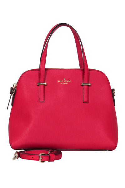 Current Boutique-Kate Spade - Red Saffiano Leather Satchel Bag