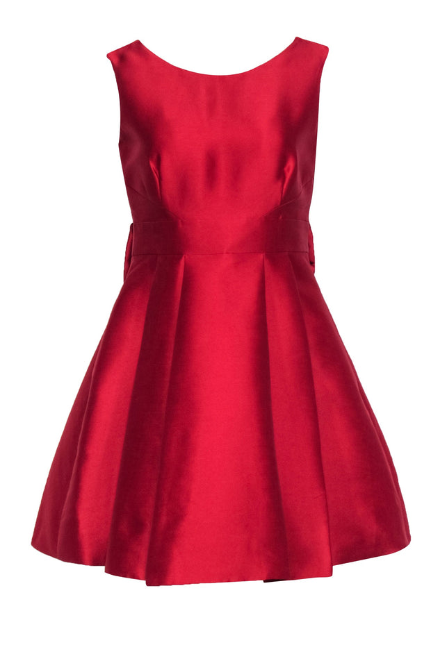 Current Boutique-Kate Spade - Red Sleevelss Open Bow Back Fit & Flare Dress Sz 8