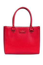 Current Boutique-Kate Spade - Red Smooth Leather Tote-Style Satchel