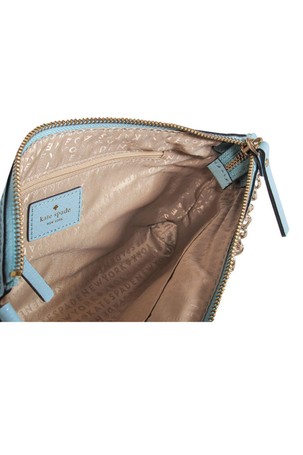 Current Boutique-Kate Spade - Robin Egg Blue Pebbled Leather "Declan" Crossbody