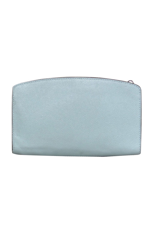 Current Boutique-Kate Spade - Robin Egg Blue Silver Chain Leather Crossbody