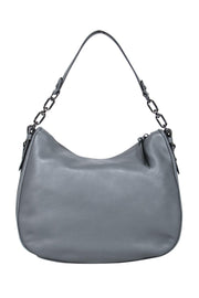 Current Boutique-Kate Spade - Slate Gray Leather Convertible Saddle Bag