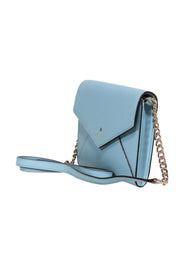 Current Boutique-Kate Spade - Small Light Blue Leather Crossbody