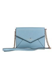 Current Boutique-Kate Spade - Small Light Blue Leather Crossbody