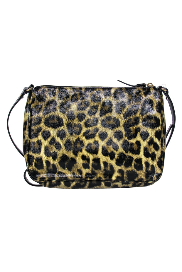 Current Boutique-Kate Spade - Vinyl Leopard Print Crossbody Bag