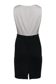 Current Boutique-Kay Unger - Black & White Textured Midi Sheath Dress Sz 10