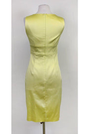 Current Boutique-Kay Unger - Lime Green Satin Dress Sz 4