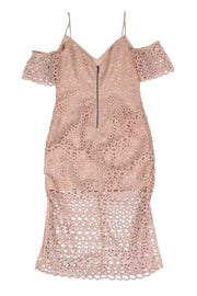 Current Boutique-Keepsake - Blush Pink Countdown Lace Dress Sz S