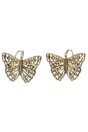 Current Boutique-Kendra Scott - Gold Butterfly Dangle Earrings