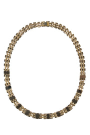 Current Boutique-Kendra Scott - Gold Chain "Lesley" Necklace w/ Silver Gems