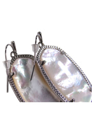 Current Boutique-Kendra Scott - Silver & Mother of Pearl Dangle Earrings