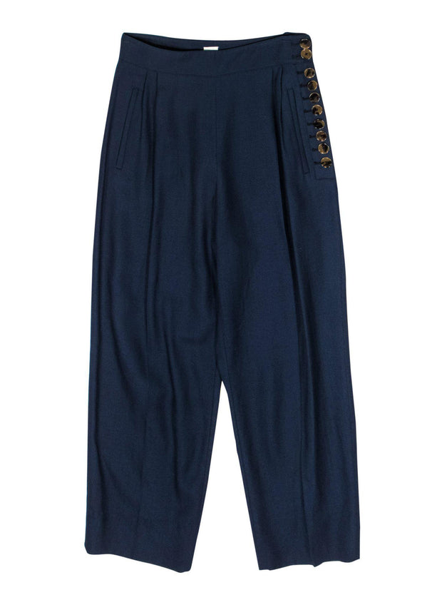 Current Boutique-Khaite - Navy High Rise Slacks Sz M