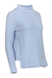 Current Boutique-Kinross - Baby Blue Cotton Knit Mockneck Turtleneck Sweater Sz XS