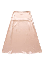 Current Boutique-LA Collection - Light Pink Silk Maxi Skirt Sz 6