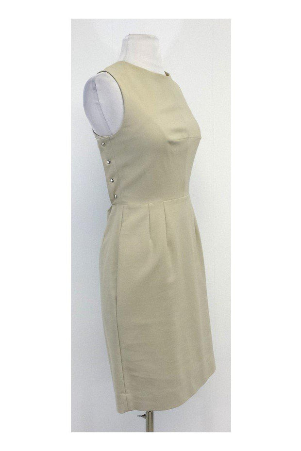 Current Boutique-L'Agence - Khaki Cross Open Back Dress Sz 6