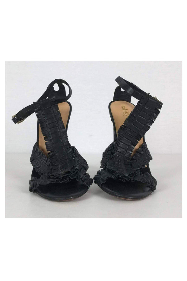 Current Boutique-L.A.M.B. - Black Fringe Pumps Sz 7