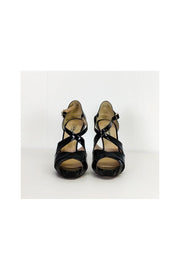 Current Boutique-L.K. Bennett - Black Leather Heels Sz 7.5