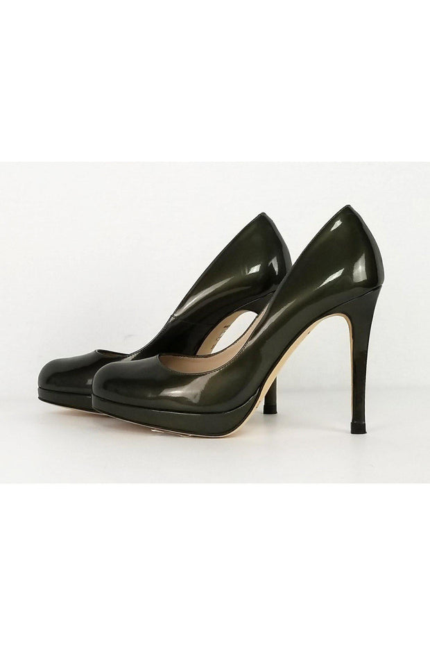 Current Boutique-L.K. Bennett - Green Metallic Pumps Sz 8