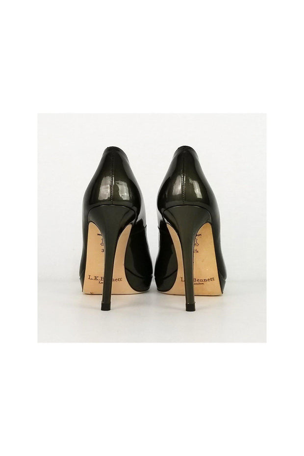 Current Boutique-L.K. Bennett - Green Metallic Pumps Sz 8