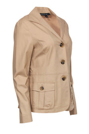 Current Boutique-Lafayette 148 - Beige Button-Up Blazer Sz 8