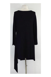 Current Boutique-Lafayette 148 - Black Asymmetrical Hemline Dress Sz S