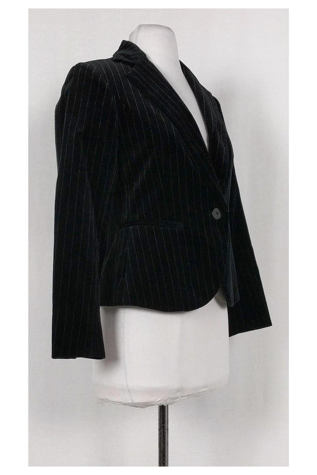 Current Boutique-Lafayette 148 - Black Velvet Blazer Sz 0