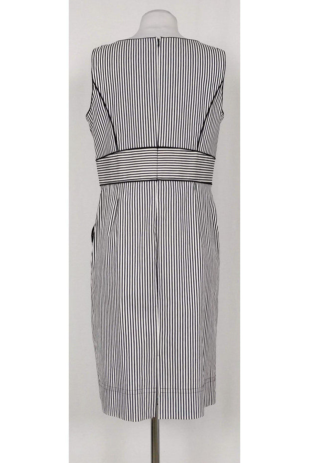 Current Boutique-Lafayette 148 - Black & White Striped Dress Sz 8