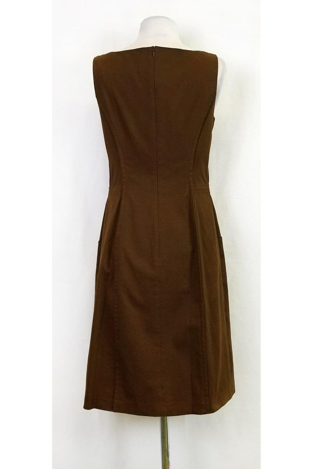 Current Boutique-Lafayette 148 - Brown Patterned Dress Sz 2