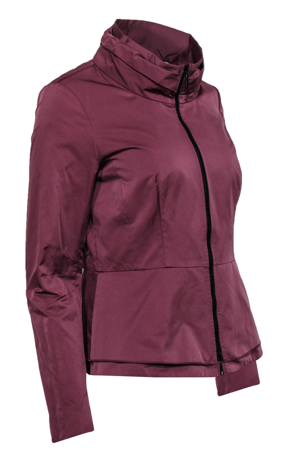 Current Boutique-Lafayette 148 - Mauve Windbreaker Jacket Sz 4