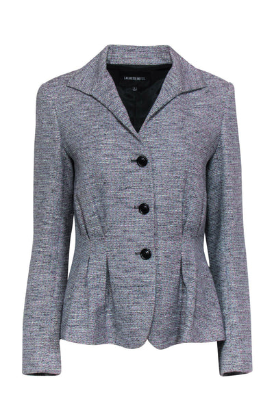 Current Boutique-Lafayette 148 - Multicolored Tweed Fitted Blazer Sz 6