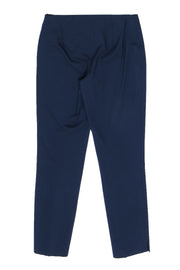 Current Boutique-Lafayette 148 - Navy Tapered Leg Cropped Trousers Sz 0