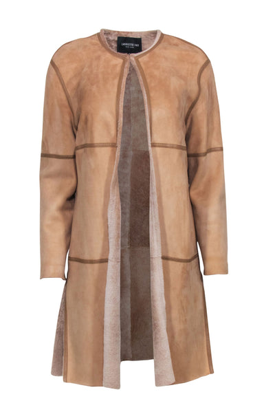 Current Boutique-Lafayette 148 - Tan Shearling Jacket Sz M