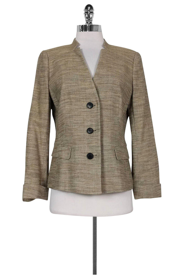 Current Boutique-Lafayette 148 - Tan Tweed Blazer Sz 8